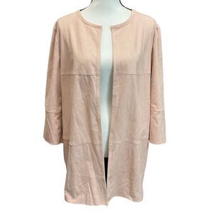 Chico's Women’s Blush Pink Jacket size 2 (L)